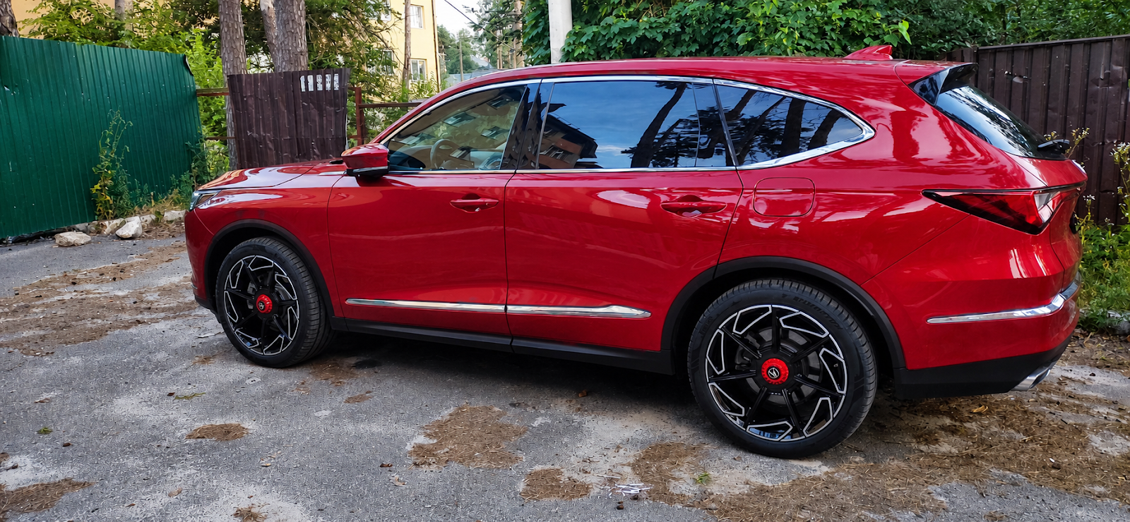 Ковані диски WSForged R21 і датчики тиску на Acura MDX Type S 2024